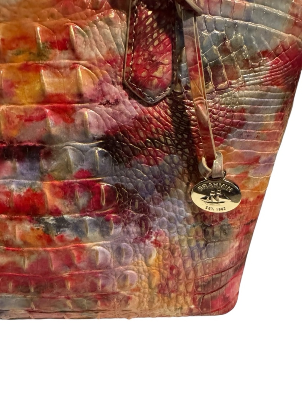 Brahmin Melbourne Duxbury Satchel in Candy - Picture 4 of 14